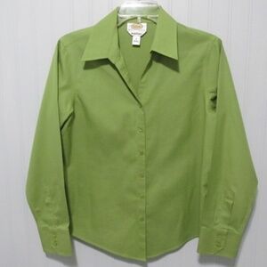 Talbots Green Dress Shirt, Size 8P